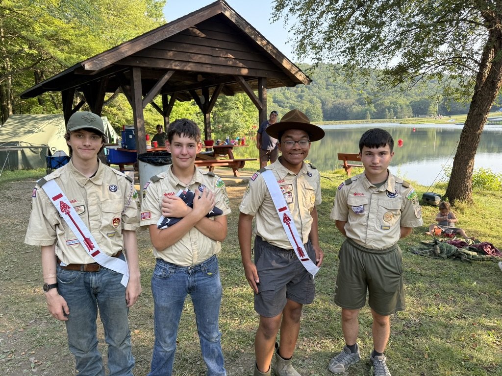 Troop 305 Scouts in uniform